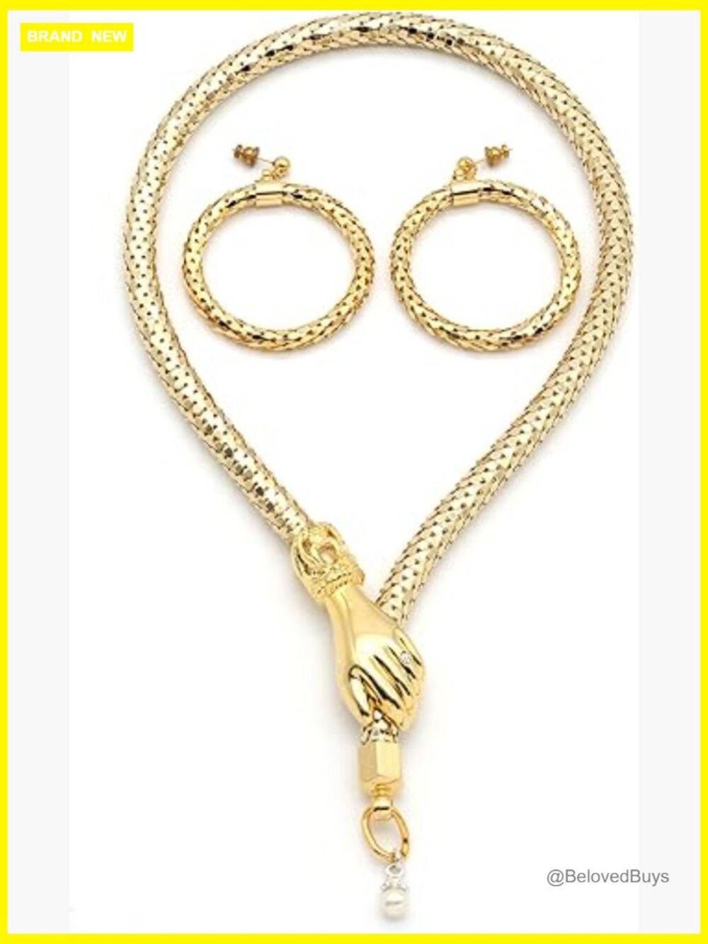 Metal Mesh Chain Choker Necklace 16.5" Cable Chain Lobster Clasp